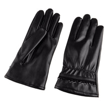 Men PU Leather Gloves Touch Screen Thermal Motorcycle Ski Snow Snowboard Gloves Mittens Cashmere IMY66
