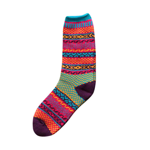 Men Womens Socks Unisex Multi-Color Knitting Socks Casual Thick Cotton Middle Tube Socks calcetines meias IMY66