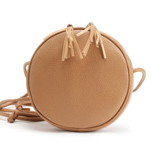 PU Leather Circular Tassels Bag Women Round Shape Handbag Shoulder Messenger Crossbody Bag bolsas femininas IMY66