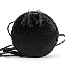 PU Leather Circular Tassels Bag Women Round Shape Handbag Shoulder Messenger Crossbody Bag bolsas femininas IMY66