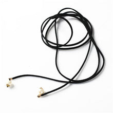 Pearl Long Black Suede Leather Rope Tube Choker Collar Necklace Women Collier Bijoux Chain Jewelry Accessories IMY66