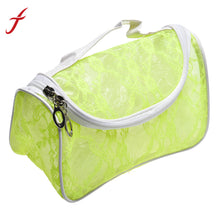Portable Lace Hook Flower PVC Clear Beach Bags Toiletry Cosmetic Makup Case Bag IMY66