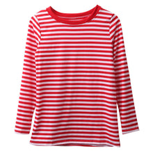 Red And White T Shifts Womens Casual Long Sleeve Round Neck Striped Simple Shirt Tops Tee Shirt blusas feminino IMY66