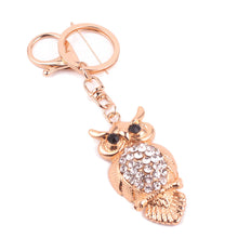 Rhinestone Owl Girl Women Keychain Bag Pendant Chic Car Key Chain Ring Holder Jewelry Key Ring Pendant Jewelry IMY66