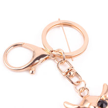 Rhinestone Owl Girl Women Keychain Bag Pendant Chic Car Key Chain Ring Holder Jewelry Key Ring Pendant Jewelry IMY66