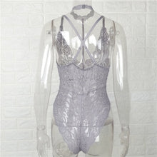 Sexy Lingerie For Women Deep V Neck Lace Backless Strap Choker Jumpsuit Swimsuit Bodysuit Rompers Womens Tees IMY66