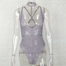 Sexy Lingerie For Women Deep V Neck Lace Backless Strap Choker Jumpsuit Swimsuit Bodysuit Rompers Womens Tees IMY66