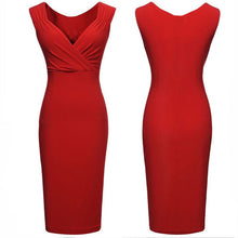 Sexy Women V-neck Bandage Stretch Party Bodycon Pencil Dress IMY66