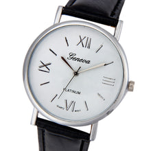 Simple Style Watches Women Faux Leather Band Roman Numerals Analog Quartz Wrist Watch Relogio Feminino IMY66