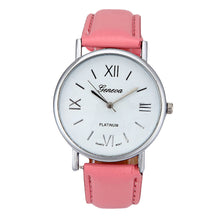 Simple Style Watches Women Faux Leather Band Roman Numerals Analog Quartz Wrist Watch Relogio Feminino IMY66