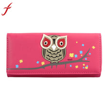 Small Fresh Women Cartoon Owl Long Wallet Purse Clutch Bag Card Holder carteira feminina IMY66