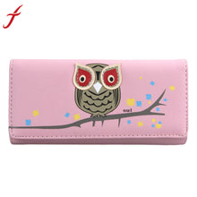 Small Fresh Women Cartoon Owl Long Wallet Purse Clutch Bag Card Holder carteira feminina IMY66