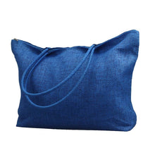 Solid Color Women Casual Scrub Shoulder Bags Straw Messenger Beach Bags Purse Satchel Shell Bag IMY66