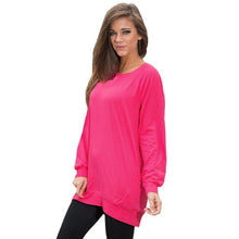 Solid T-Shirts For Women Ladies Casual Loose Long Sleeve Tunic Tops Pullover Tee Shirt femme camisetas y tops IMY66