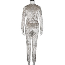 Solid Velvet Jumpsuit For Women Casual long Sleeved Round Neck Slim Playsuit Bodysuit Jumpsuit Tops monos largo IMY66