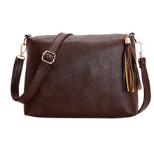 Solid Women Shoulder Bag Ladies PU Leather Tassel Crossbody Bag For Women Handbag Messenger Bag bolsas femininas IMY66