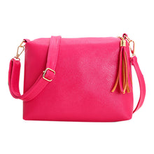 Solid Women Shoulder Bag Ladies PU Leather Tassel Crossbody Bag For Women Handbag Messenger Bag bolsas femininas IMY66