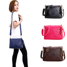 Solid Women Shoulder Bag Ladies PU Leather Tassel Crossbody Bag For Women Handbag Messenger Bag bolsas femininas IMY66