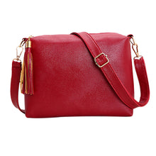 Solid Women Shoulder Bag Ladies PU Leather Tassel Crossbody Bag For Women Handbag Messenger Bag bolsas femininas IMY66