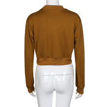 Solid Womens Long Sleeve Sweatshirt Jumper Sweater Crop Tops Pullover Tops Hoodie Tee Shirts camisas feminina IMY66