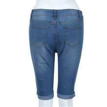 Street Hole Stretch Shorts Slim Torn Femme Denim Shorts Europe Half Ripped Jeans High Waist Personality IMY66