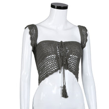 Women Crop Tops Hollow Crochet Cami Tank Camisole Vest Blouse Bodycon Bralette blusa de renda feminino IMY66