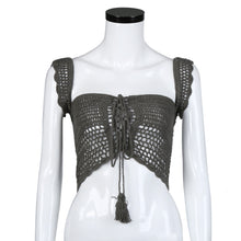 Women Crop Tops Hollow Crochet Cami Tank Camisole Vest Blouse Bodycon Bralette blusa de renda feminino IMY66