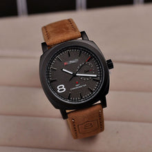 Top Classic Men Business Casual Military Scrub Leather Strap s Wrist Quartz Watch reloj IMY66