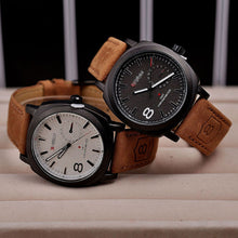 Top Classic Men Business Casual Military Scrub Leather Strap s Wrist Quartz Watch reloj IMY66