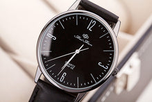 Ultra-thin Man Women Casual Wrist Watch PU Leather Quartz Watch relogios masculino IMY66