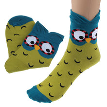 Unique Women Girls Cartoon Funny Socks Lovely Cute 3D Owl Cotton Warm Socks calcetines mujer Warm Socks IMY66