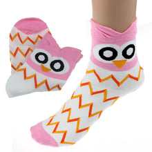 Unique Women Girls Cartoon Funny Socks Lovely Cute 3D Owl Cotton Warm Socks calcetines mujer Warm Socks IMY66