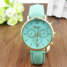 Unisex PU Leather Band Casual s Analog Quartz Luxury Vogue Dress Wrist Watch For Women Men IMY66