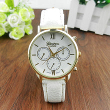 Unisex PU Leather Band Casual s Analog Quartz Luxury Vogue Dress Wrist Watch For Women Men IMY66