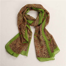 Vintage Silk Scarf Women Lady Long Soft Chiffon Scarf Wrap Shawl Stole Scarves echarpes foulards femme IMY66