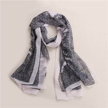 Vintage Silk Scarf Women Lady Long Soft Chiffon Scarf Wrap Shawl Stole Scarves echarpes foulards femme IMY66