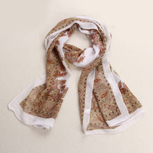 Vintage Silk Scarf Women Lady Long Soft Chiffon Scarf Wrap Shawl Stole Scarves echarpes foulards femme IMY66