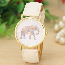 Watch Women relogio feminino Elephant Pattern Faux Leather Cartoon Quartz Watches Casual Dress Watch For Women IMY66