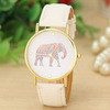 Watch Women relogio feminino Elephant Pattern Faux Leather Cartoon Quartz Watches Casual Dress Watch For Women IMY66