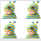 Baby Girls Boys Cute Animal Star Wool Warm Hat Hooded Scarf Earflap Knit Cap Toddler bonnet enfant IMY66