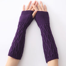 Gloves Women Warm Knit Gloves Fingerless Long Gloves Mitten Hand Arm Wrist Warmer Women Wrist Mittens IMY66