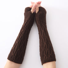 Gloves Women Warm Knit Gloves Fingerless Long Gloves Mitten Hand Arm Wrist Warmer Women Wrist Mittens IMY66