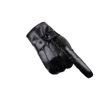 Men Gloves PU Leather Outdoor Motorcycle Full Finger Phone Touch Screen Warm Gloves Mittens guantes mujer IMY66