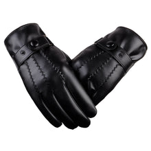 Men Gloves PU Leather Outdoor Motorcycle Full Finger Phone Touch Screen Warm Gloves Mittens guantes mujer IMY66