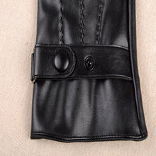 Men Gloves PU Leather Outdoor Motorcycle Full Finger Phone Touch Screen Warm Gloves Mittens guantes mujer IMY66