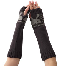 Women Gloves Knitted Arm Sleeve Cartoon Rabbit Soft Fingerless Warm Mitten Gloves guantes tactical gloves IMY66