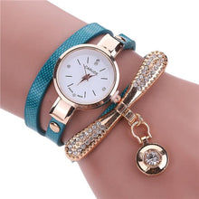 Women Bracelet Dress Watches PU Leather Rhinestone Analog Quartz Wrist Watches relogios feminino Clock IMY66