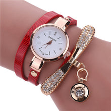 Women Bracelet Dress Watches PU Leather Rhinestone Analog Quartz Wrist Watches relogios feminino Clock IMY66