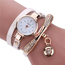 Women Bracelet Dress Watches PU Leather Rhinestone Analog Quartz Wrist Watches relogios feminino Clock IMY66