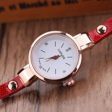 Women Bracelet Dress Watches PU Leather Rhinestone Analog Quartz Wrist Watches relogios feminino Clock IMY66